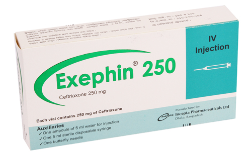 Picture of Exephin 250mg IV Injection